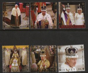 Jersey 2024, ' Coronation King Charles' Set of 6.  unmounted ...