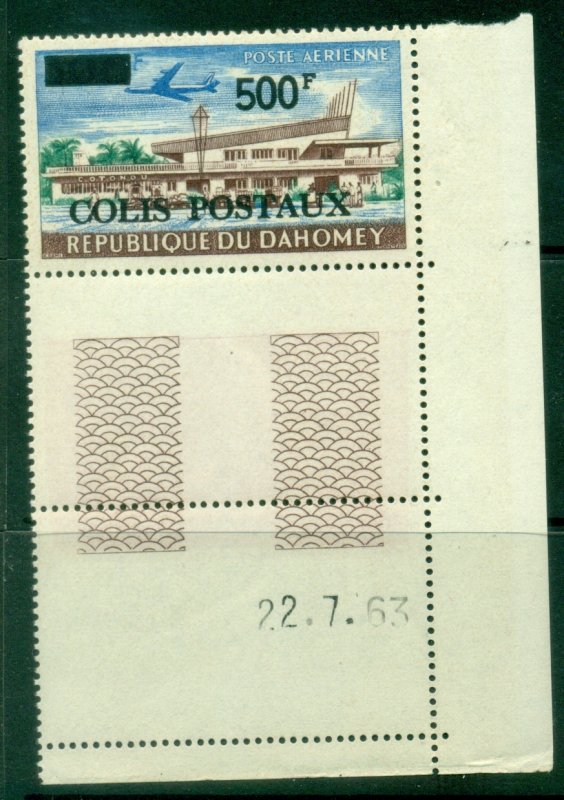 Dahomey 1967 Air Post Parcel 500f on 300f MUH