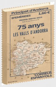 2021 Sp Andorra Valleys of Andorra (Scott NA) MNH