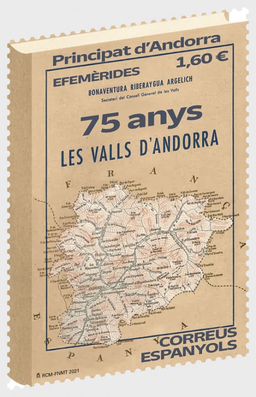 2021 Sp Andorra Valleys of Andorra (Scott NA) MNH