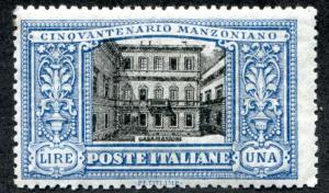 Italy 169 Mint LH, Manzoni's home