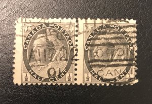 Canada # 74 Pair Used