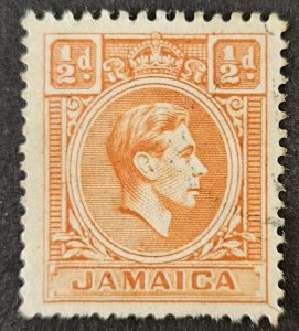 Jamaica 1951 SG121b 0.5d used