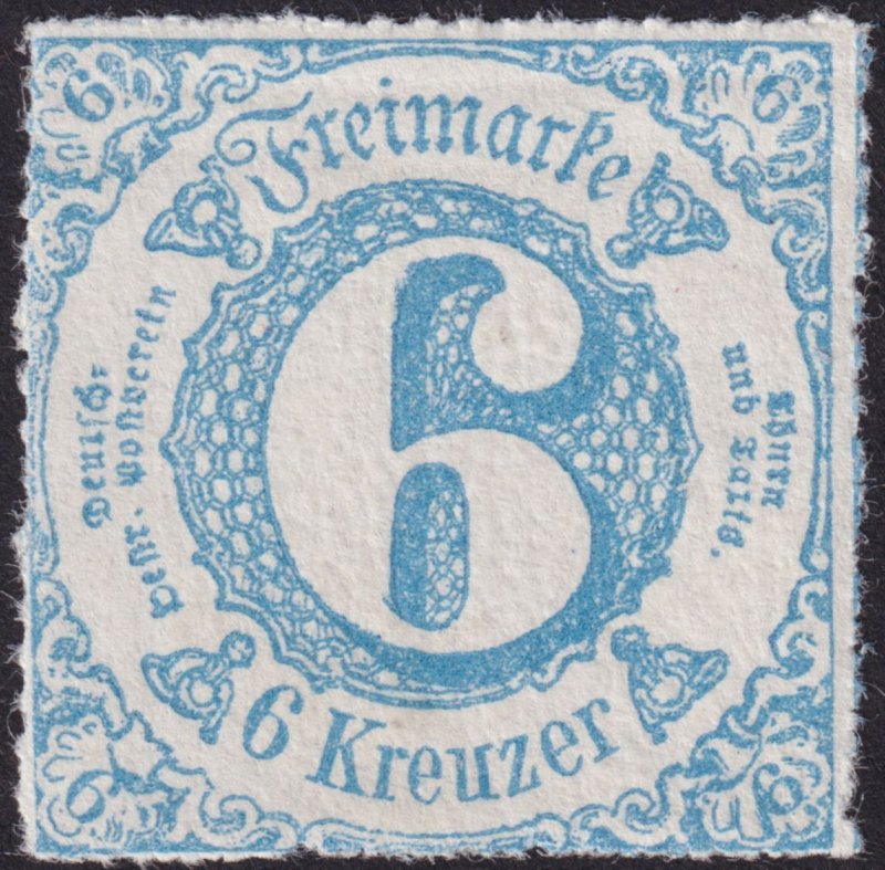 German States - Thurn & Taxis: Southern District 1865 #56 -59 mh & u