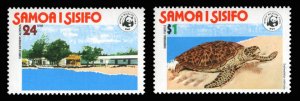 Samoa #470-471 Cat$12.50, 1978 Turtles, set of two, never hinged