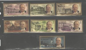 AJMAN 1965  Sir WINSTON CHURCHILL 1874-1965 MH