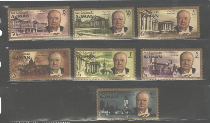 AJMAN 1965  Sir WINSTON CHURCHILL 1874-1965 MH