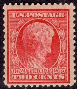 US Stamp #367 2c Lincoln Mint NH SCV $9.50