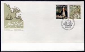 Canada 764a Captain Cook Canada Post U/A FDC