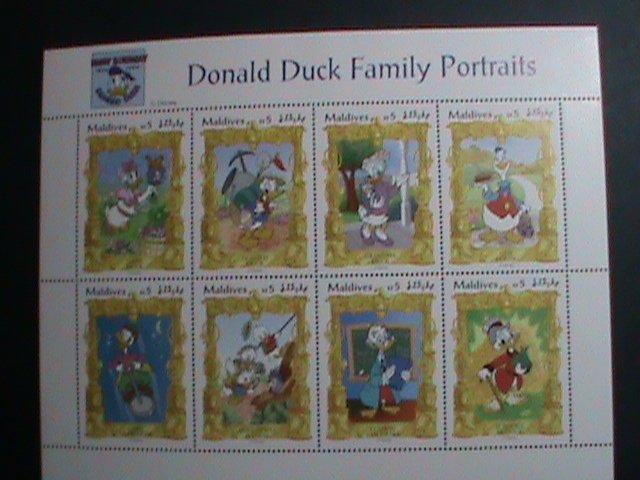 MALDIVES STAMP-1994 SC#2060a DONALD DUCK FAMILY PORTRAITS -DISNEY CARTOON MNH