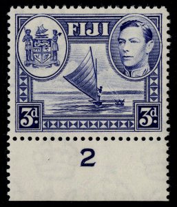 FIJI GVI SG257, 3d blue, NH MINT. CONTROL