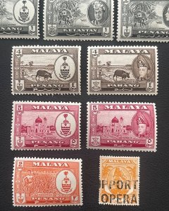 Malaysia, Malaya Stamps, Mostly MNH, VF