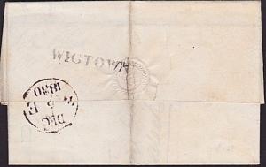 GB SCOTLAND 1830 folded entire WIGTOWN to Edinburgh........................6436