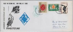 POSTAL HISTORY - Special COVER: UKAINE  BOY SCOUTS  meetings in the USA!! 1965