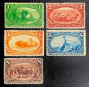 US #285-289 MINT OG NH