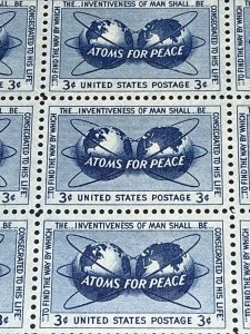 1955 sheet, Atoms for Peace, Nuclear Energy Sc# 1070