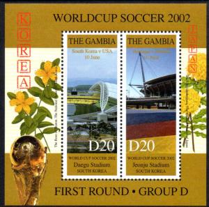 GAMBIA 2620-2643 MNH S/S SCV $110.00 BIN $66.00 WORLDCUP SOCCER