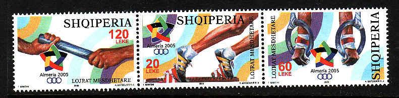 Albania-Sc#2771-unused NH set-Mediterranean Games-Sports-2005-