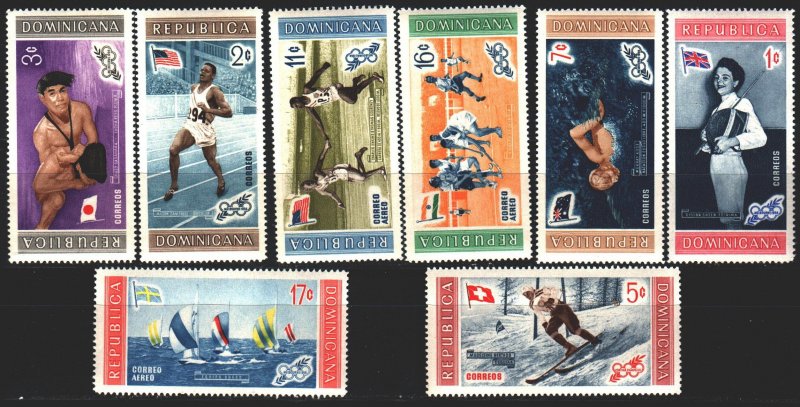 Dominican Republic. 1958. 660A-67A. Olympic sports. MNH.