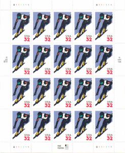 US 3180 - 32¢ Alpine Skiing Unused