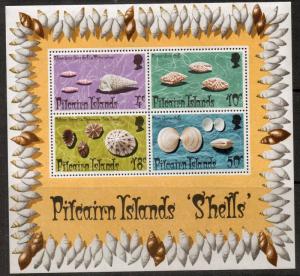 PITCAIRN ISLANDS SGMS151 1974 SHELLS MNH