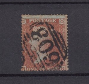 GB QV 1854 1d Red Large Crown p14 SG30 Fine Used BP9359