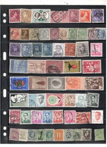 BELGIUM COLLECTION ON STOCK SHEET MINT/USED