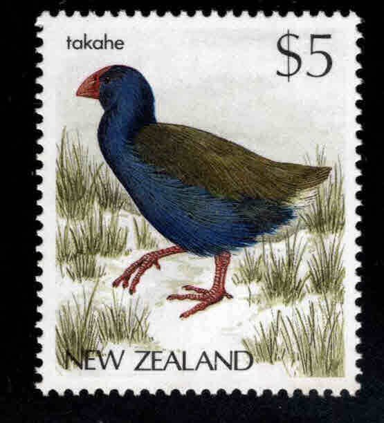 New Zealand Scott 835 MNH** 1988 $5 takahe Bird Stamp