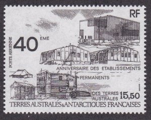 Fr. Southern Antarctic Terr., # C102, Permanent Settlement 40th, NH, 1/2 Cat