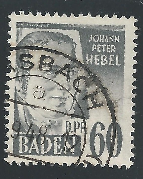 Germany #5N25 60dpf Johann Peter Hebel