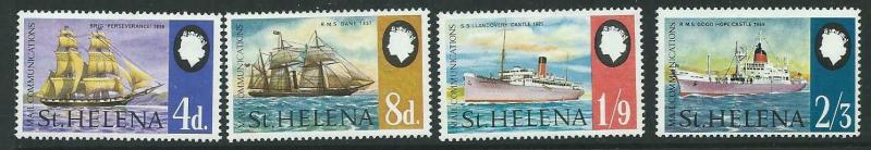 ST.HELENA SG241/4 1969 MAIL COMMUNICATIONS  MNH