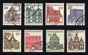 DDR Sc# 903-912 German Buildings thru 12 Centuries set used