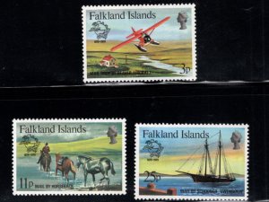 FALKLAND ISLANDS Scott 295-297 MH* UPU stamp set