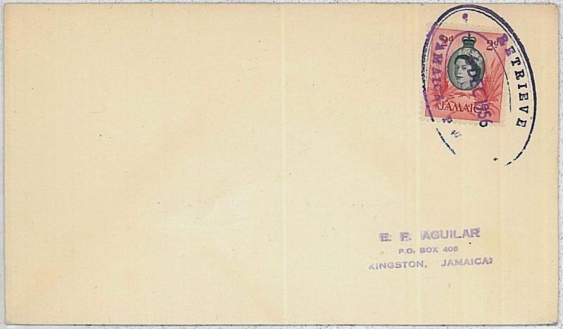 POSTAL HISTORY  cover  -  JAMAICA 1956 : RETRIEVE