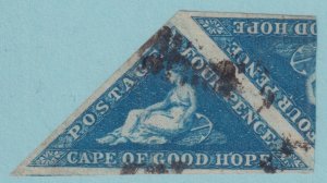 CAPE OF GOOD HOPE 4 SG 6 1855 USED PERKINS BACON PRINTING NO FAULTS VERY FINE!