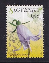 Slovenia  #697   used   2007   flora   48c