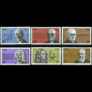 DDR 1981 - Scott# 2179-84 Famous Persons Set of 6 NH