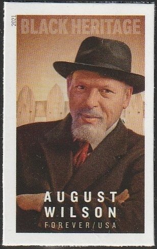 5555a MNH single NDC August Wilson, imperforate - no per item S&H fees