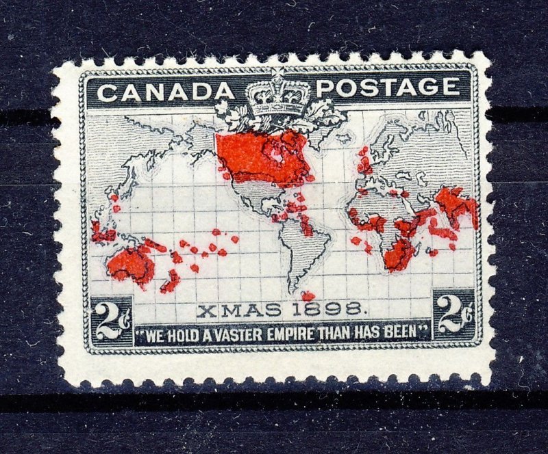 Canada 1898 Xmas Map Stamp mng - check it out for details front & back scans