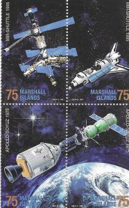 Marshall Islands  594 1995  BLock 4  VF  MInt NH