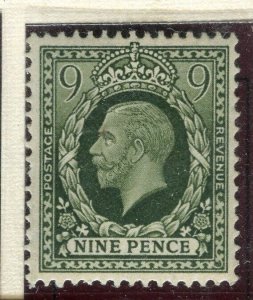 BRITAIN; 1934 early GV Portrait issue Mint hinged 9d. value