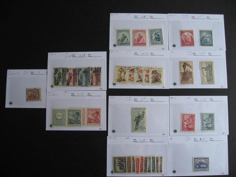 CZECHOSLOVAKIA better arranged in sales cards, unverified, check them out!