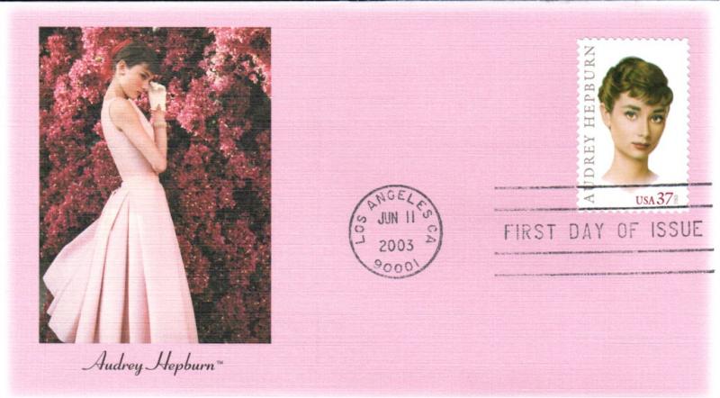 #3786 Audrey Hepburn Fleetwood FDC 