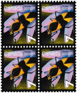 Canada 2408 Beneficial Insects Large Milkweed Bug 7c block 4 MNH 2010