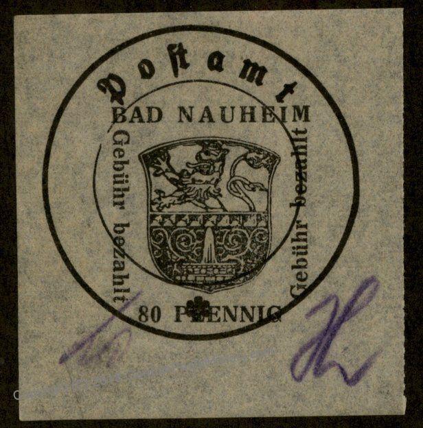 Germany 1945 Locals Bad Nauheim 4IIx Exp Sturm Bohne GPSY 87038