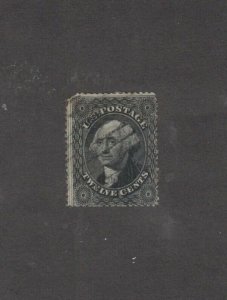 Scott 36 - Washington 12 Cent. Single. Used. Top Left Corner Chop.   #02 36a