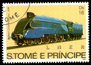 ST. THOMAS & PRINCE Sc 687d USED - 1982 16d - Mallard, Great Britain, 1938