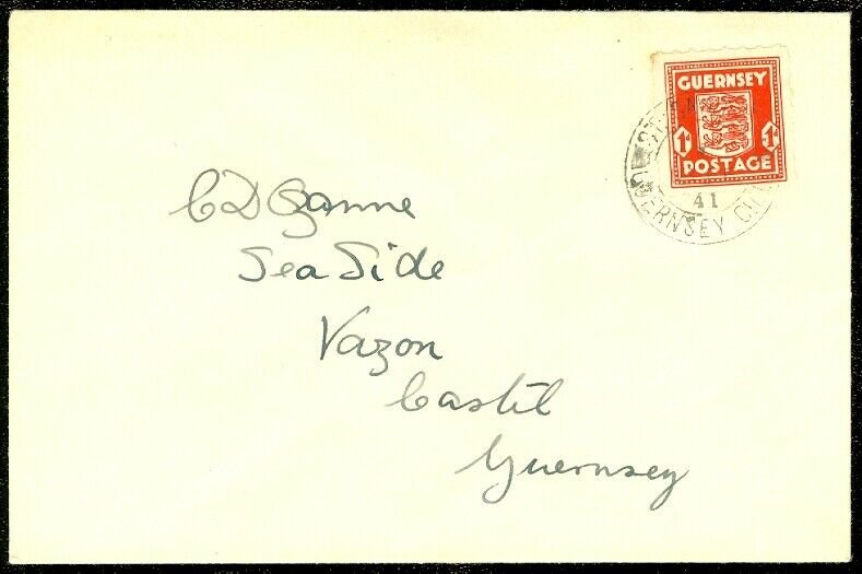 EDW1949SELL : GUERNSEY Stanley Gibbons #2 on First Day cover to Germany.