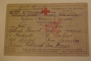 SIBERIA POW RED CROSS JAN 16 TO AUSTRIA FROM WALIYKI