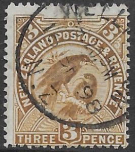 New Zealand   75   1898  3 pence  fine used